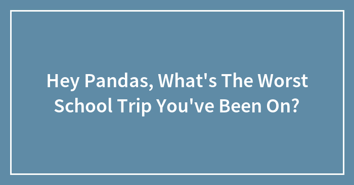 Hey Pandas, What’s The Worst School Trip You’ve Been On? (Closed)