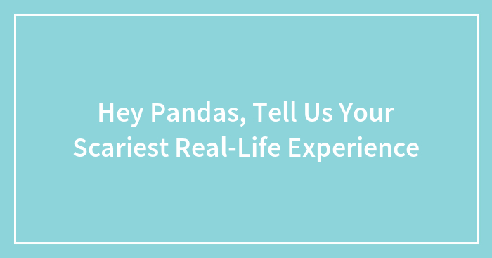Hey Pandas, Tell Us Your Scariest Real-Life Experience (Closed)