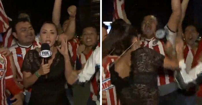 Mass Outrage After Female Reporter’s Assault On Live TV Hailed As A “Great Moment” By Fans