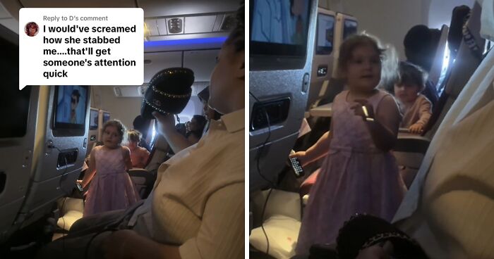 Passenger Loses It After Kid Stabs Her In Flight With Fork While Mother Slept: “Lady, Get Your Kid!”