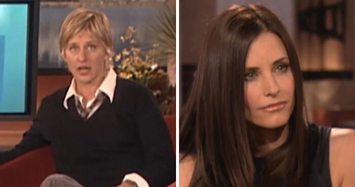 Old Interview Clip Reposted By Ellen Sparks Outrage Over Courteney Cox’s Discomfort