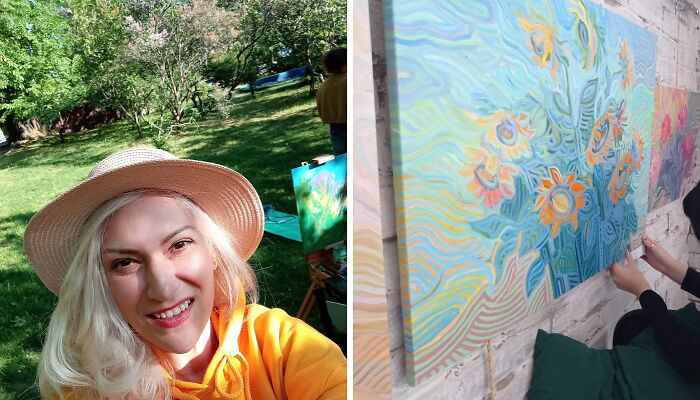 I Paint Thousands Of Lines In Every Piece, Here’s How They Turn Into Stories On Canvas (22 Pics)