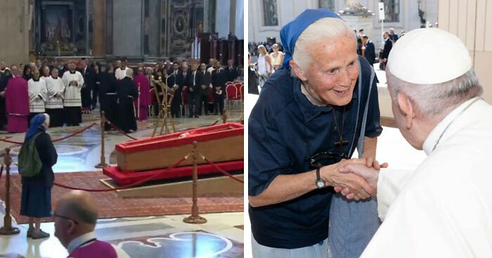 “That’s Love”: Identity Of Nun At Pope Francis’ Coffin Sparks Global Emotion