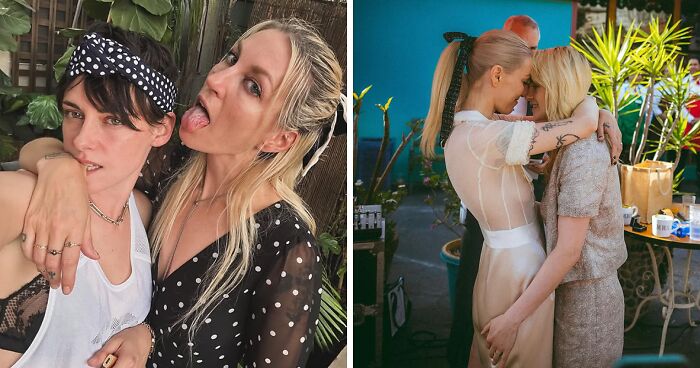 “Lovebirds” Kristen Stewart And Wife Dylan Meyer Share Intimate Wedding Snaps Filled With PDA