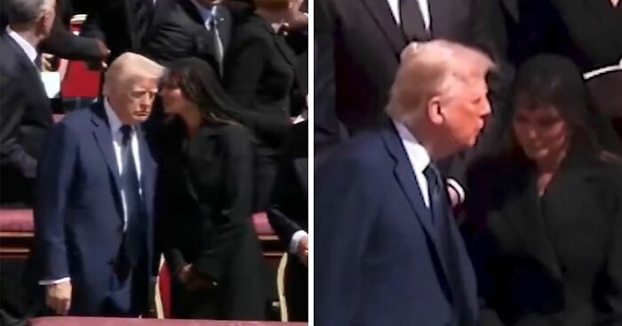 Melania Trump’s Whisper To Donald Decoded By Lip Reader At Pope Francis’ Funeral