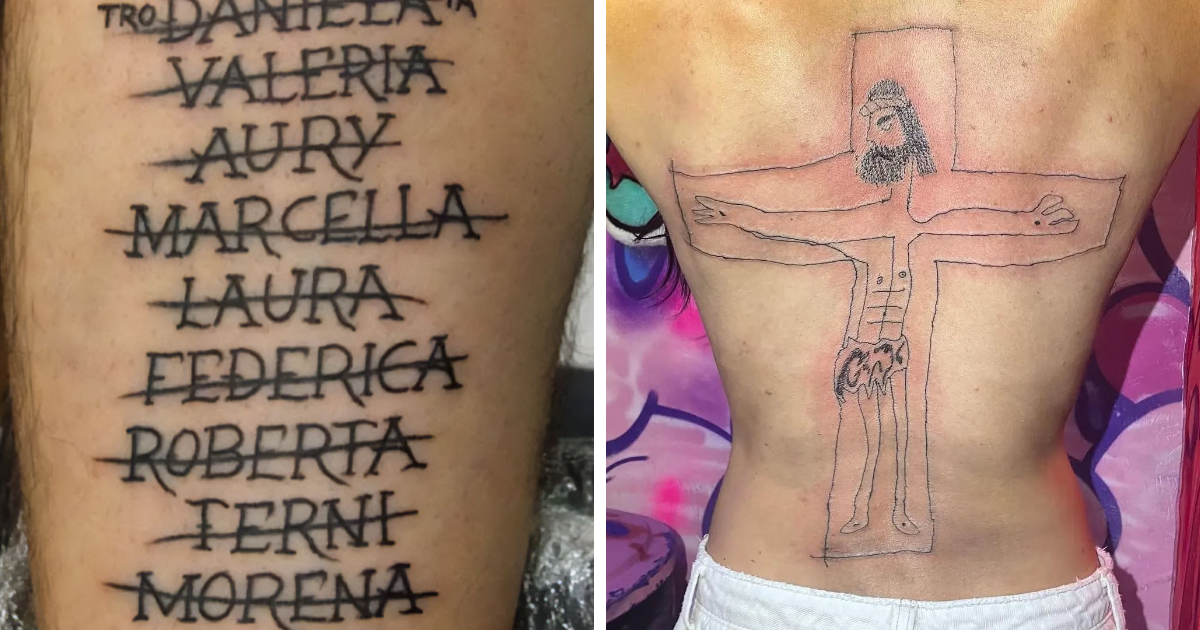 25 Personas que no se dan cuenta de lo horribles que son sus tatuajes (nuevas imágenes)
