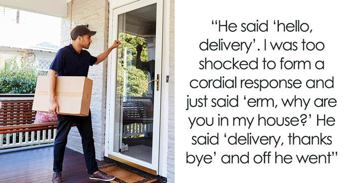 Netizen Left Speechless After Finding Delivery Driver In Their Hallway