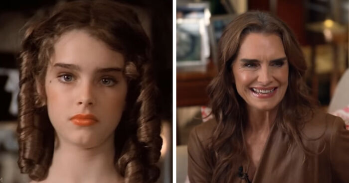 Young actress turned successful through comeback, with contrasting images from childhood and adulthood, highlighting transformation.