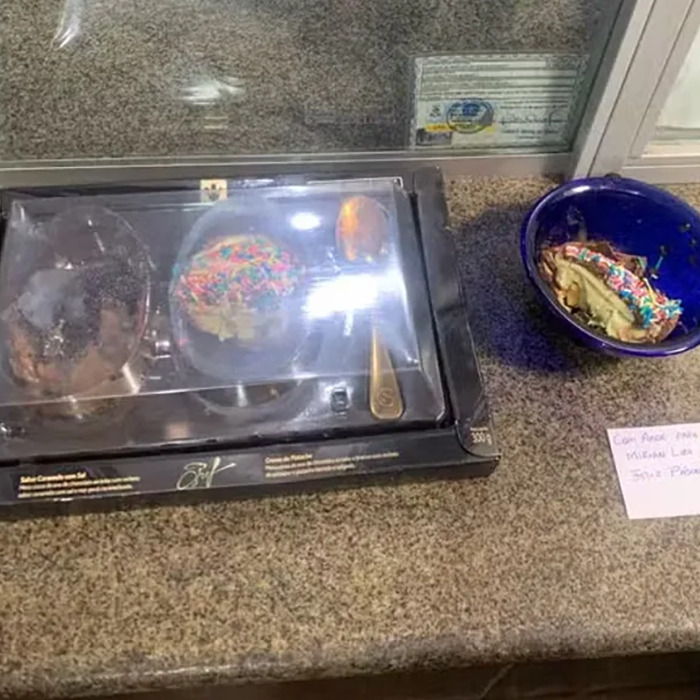 Packaged Easter eggs on a counter, including a bowl with colorful sprinkles, related to a poisoned Easter egg incident. Packaged Easter eggs on a counter, including a bowl with colorful sprinkles, related to a poisoned Easter egg incident.