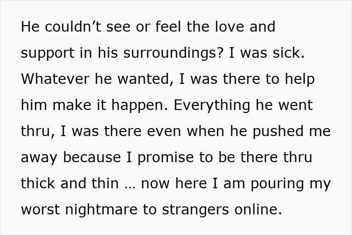Text expressing a fiancée's feelings as she exposes her partner's betrayal. Text expressing a fiancée's feelings as she exposes her partner's betrayal.