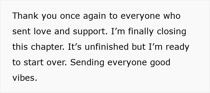 Text message expressing gratitude and readiness to start over after a relationship plot is exposed. Text message expressing gratitude and readiness to start over after a relationship plot is exposed.