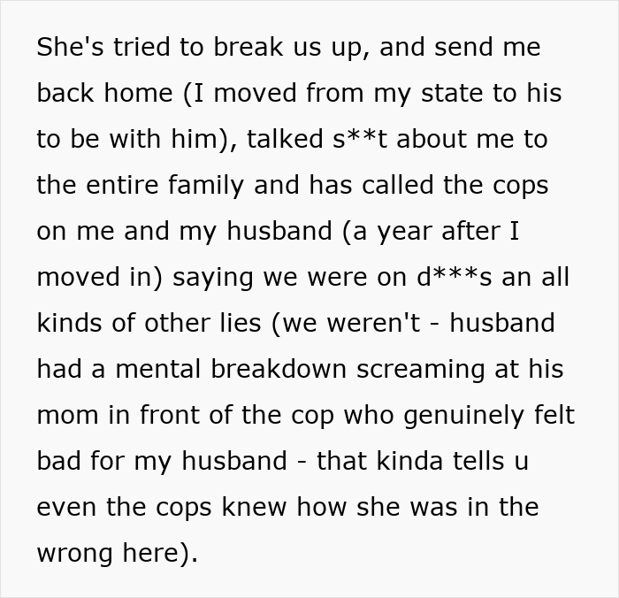 Text about false CPS claims causing family drama and tension.