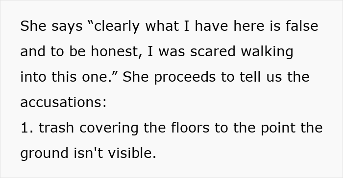 Text highlighting false CPS claims and family drama accusations.