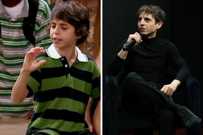 Side-by-side then and now photos of a famous celebrity showing changes over time that may make you feel old.