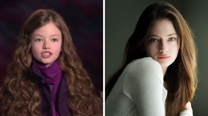 Side-by-side then and now photos of a famous celebrity showing changes over time and evoking nostalgia feelings.