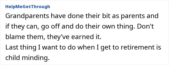 Text from user shares view on modern grandparenting, raising awareness of double standards, causing a buzz online.