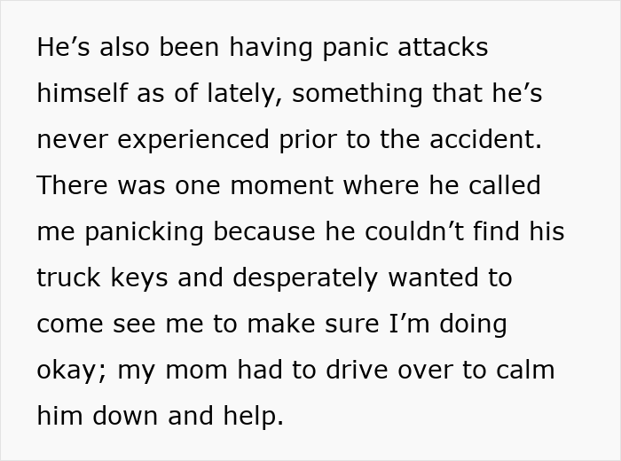 Woman frustrated bearing physical consequences after accident caused by her fiancé, dealing with panic attacks and emotional strain. Woman frustrated bearing physical consequences after accident caused by her fiancé, dealing with panic attacks and emotional strain.