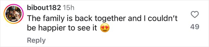 Instagram comment about 'Malcolm In The Middle' reunion, expressing joy and nostalgia with heart-eye emojis.