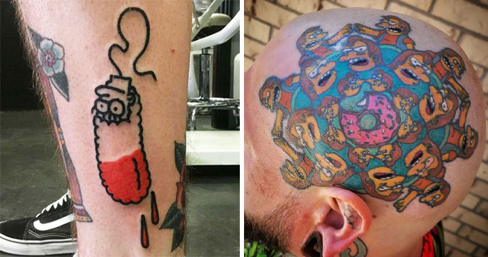 30 Times People Wanted To Get A Simpsons’ Tattoo, But Ended Up With A Permanent Mistake