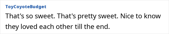 Comment expressing sentiment on Gene Hackman's handwritten notes to wife Betsy, conveying lasting love.