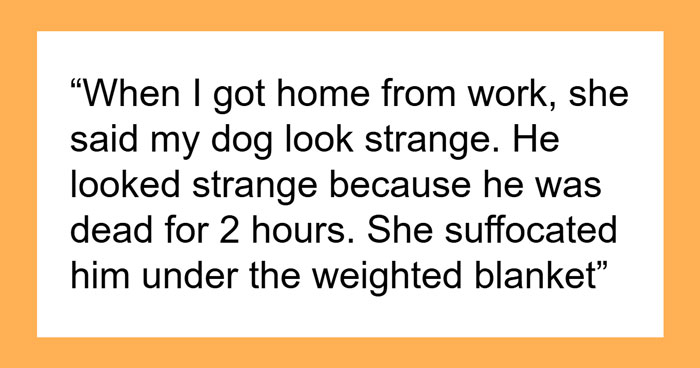 Guy Loves GF But Can’t Get Past Her Refusal To Accept That She Suffocated His Dog, Seeks Advice