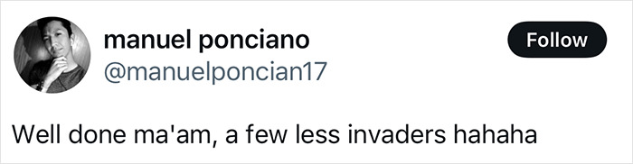 Tweet reaction to vigilante grandma delivering justice to squatters. Tweet reaction to vigilante grandma delivering justice to squatters.