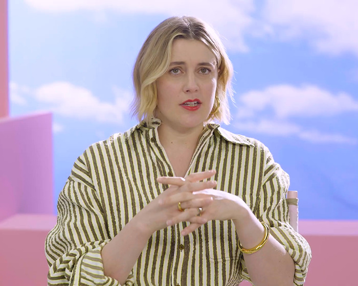 Person in striped shirt discussing "Narnia" reboot gender swap rumors.