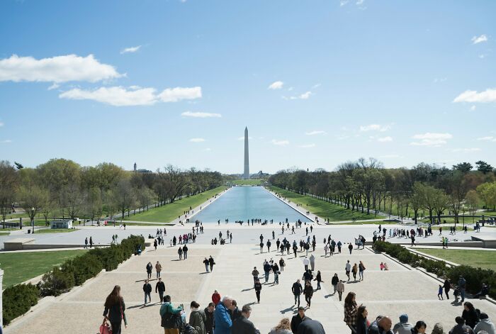 Washington Monument and Reflecting Pool, a top summer travel destination in the US.