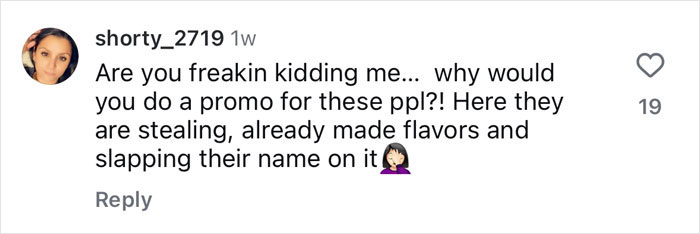 Comment criticizing Crumbl’s new cookies linked to a celebrity collaboration, mentions stealing flavors. Comment criticizing Crumbl’s new cookies linked to a celebrity collaboration, mentions stealing flavors.