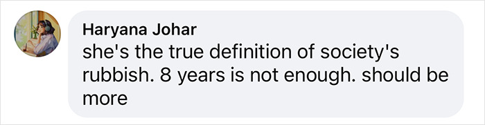 Comment criticizing Leonardo DiCaprio's influencer ex for scamming millions, suggesting a longer sentence is deserved.