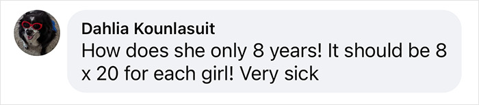 Comment reacting to influencer scam and slavery documentary news.