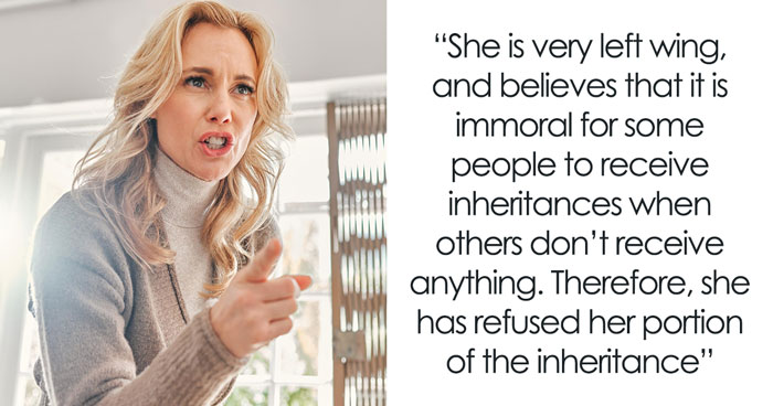 Mom Insists On Not Accepting Late Dad’s Inheritance As It’s Immoral, Daughter Wonders What To Do