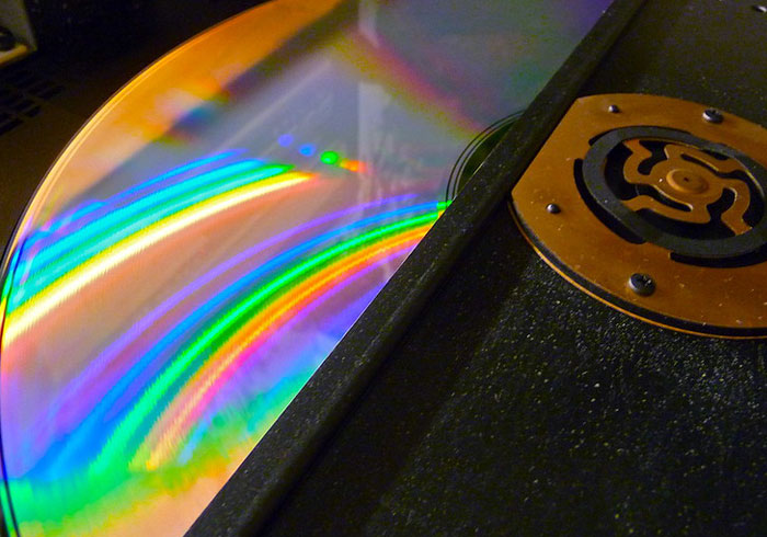 Colorful CD reflection showcasing technology, highlighting the concept of "The Next Big Thing" that turned into a flop.