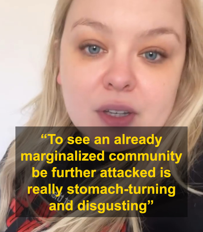 Nicola Coughlan speaks on trans rights with quote overlay, addressing recent UK ruling. Nicola Coughlan speaks on trans rights with quote overlay, addressing recent UK ruling.