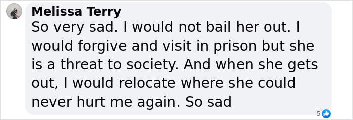 Comment on a teen stabbing parents over a religious argument, expressing sadness and concerns for safety.