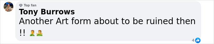 Comment expressing criticism over plus-size dancers at Royal Ballet School inclusion.