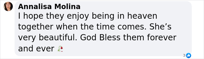 Comment discussing viral nun's emotional moment over Pope's casket, expressing admiration and blessing.