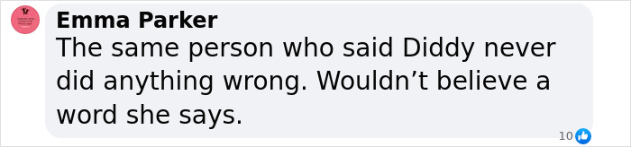 Comment criticizing Prince Andrew's ex for social media post.