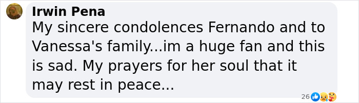 Condolences message for 28-year-old woman who passed away from mysterious illness.