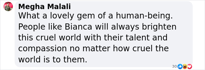 Text tribute for Jiggly Caliente, described as a talented and compassionate figure who brightens the world.