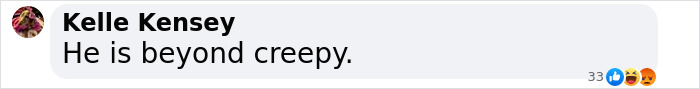 Comment saying "He is beyond creepy" with reactions, related to Jason Momoa behavior.