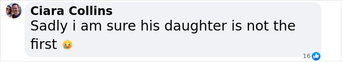 Ciara Collins comments on incident involving politician and his daughter on her birthday.