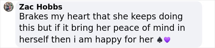 Comment on K-Pop star's transformation, expressing concern and support with heart and spade emojis.