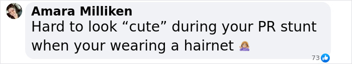 Comment on Blake Lively's PR stunt at donut shop, mentioning a hairnet.