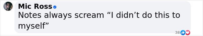 Comment from Mic Ross stating notes always scream I didn’t do this to myself related to Virginia Giuffre’s tragic final note. Comment from Mic Ross stating notes always scream I didn’t do this to myself related to Virginia Giuffre’s tragic final note.