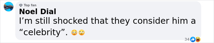 Fan comment about a celebrity being shocking, related to homophobic remarks by Mickey Rourke on 'Celebrity Big Brother'.