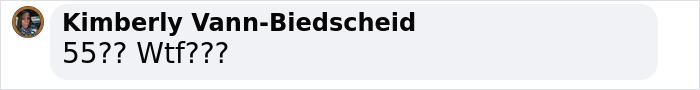 Comment questioning Melania Trump's age on her 55th birthday, expressing surprise.