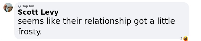 Comment from Scott Levy humorously refers to a relationship as "frosty" amid Wendy's and Katy Perry controversy. Comment from Scott Levy humorously refers to a relationship as "frosty" amid Wendy's and Katy Perry controversy.