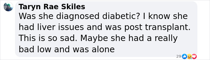 Comment discussing diabetes and health issues related to Michelle Trachtenberg rumors. Comment discussing diabetes and health issues related to Michelle Trachtenberg rumors.
