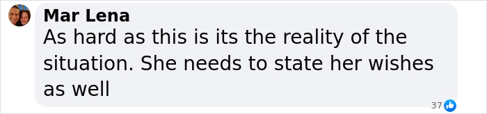 Comment on Teddi Mellencamp's cancer battle, highlighting the need to express her wishes.